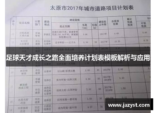 足球天才成长之路全面培养计划表模板解析与应用